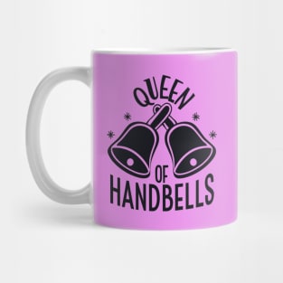 Queen Of Handbells Black Design Mug